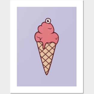 Strange ice cream Posters and Art